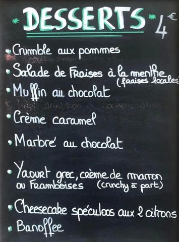 Les desserts maison